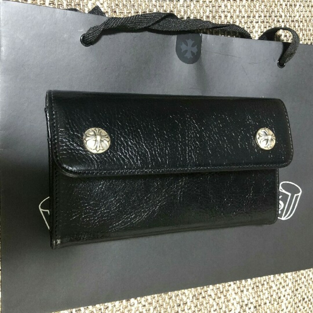 Chrome Hearts - 正規品 美品 クロムハーツ WAVE 長財布 ウォレットの