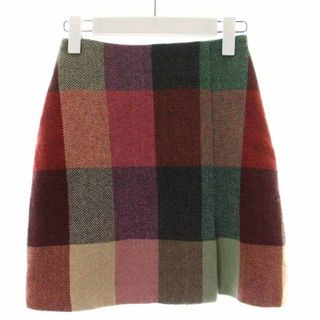 ETRO - エトロ ETRO 台形スカート ひざ丈 ウール チェック 38 S マルチ