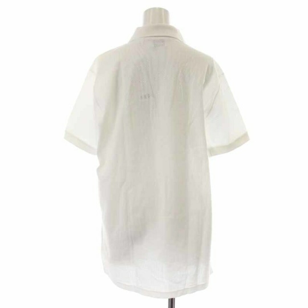 バーバリー ポロシャツ ネットプリント 白タグ 半袖 S 白 ホワイト