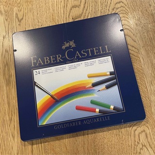 ファーバーカステル(FABER-CASTELL)の美品！ファバーカステル　FABERCASTELL 色鉛筆　水彩画　24色(色鉛筆)