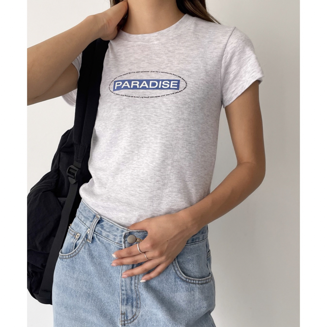 CANAL JEAN(キャナルジーン)のcanal Jean "PARADISE"半袖Tシャツ レディースのトップス(Tシャツ(半袖/袖なし))の商品写真