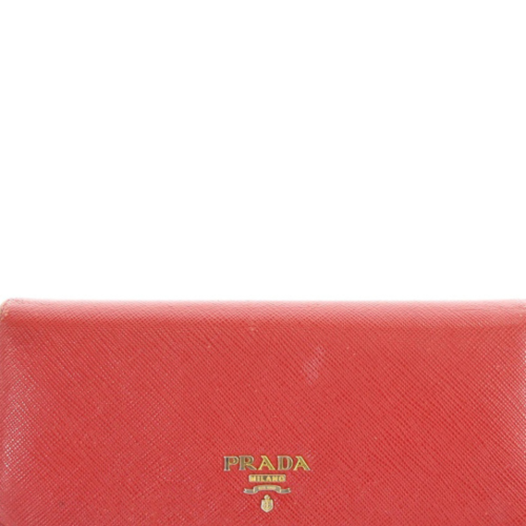 PRADA(プラダ)のプラダ ペタロ サフィアーノ レザー 長財布 赤 1MH132 QWA レディースのファッション小物(財布)の商品写真