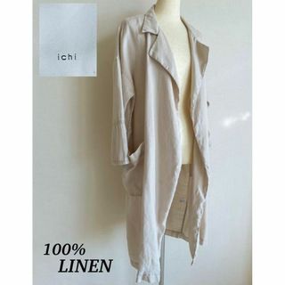 ichi - リネン100% ichiイチ ビッグシルエット ジャケット コート 麻
