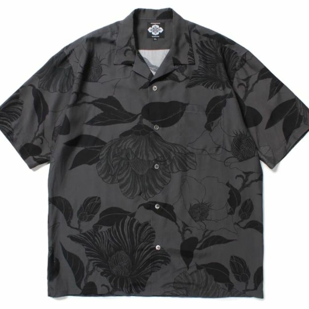 【XL】gakkin x budspool 廻り花 hawaiian shirt