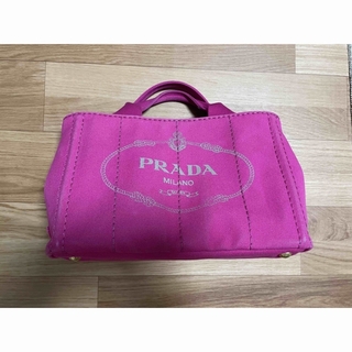 プラダ ピンク カナパ Sサイズ トート ハンドバッグ