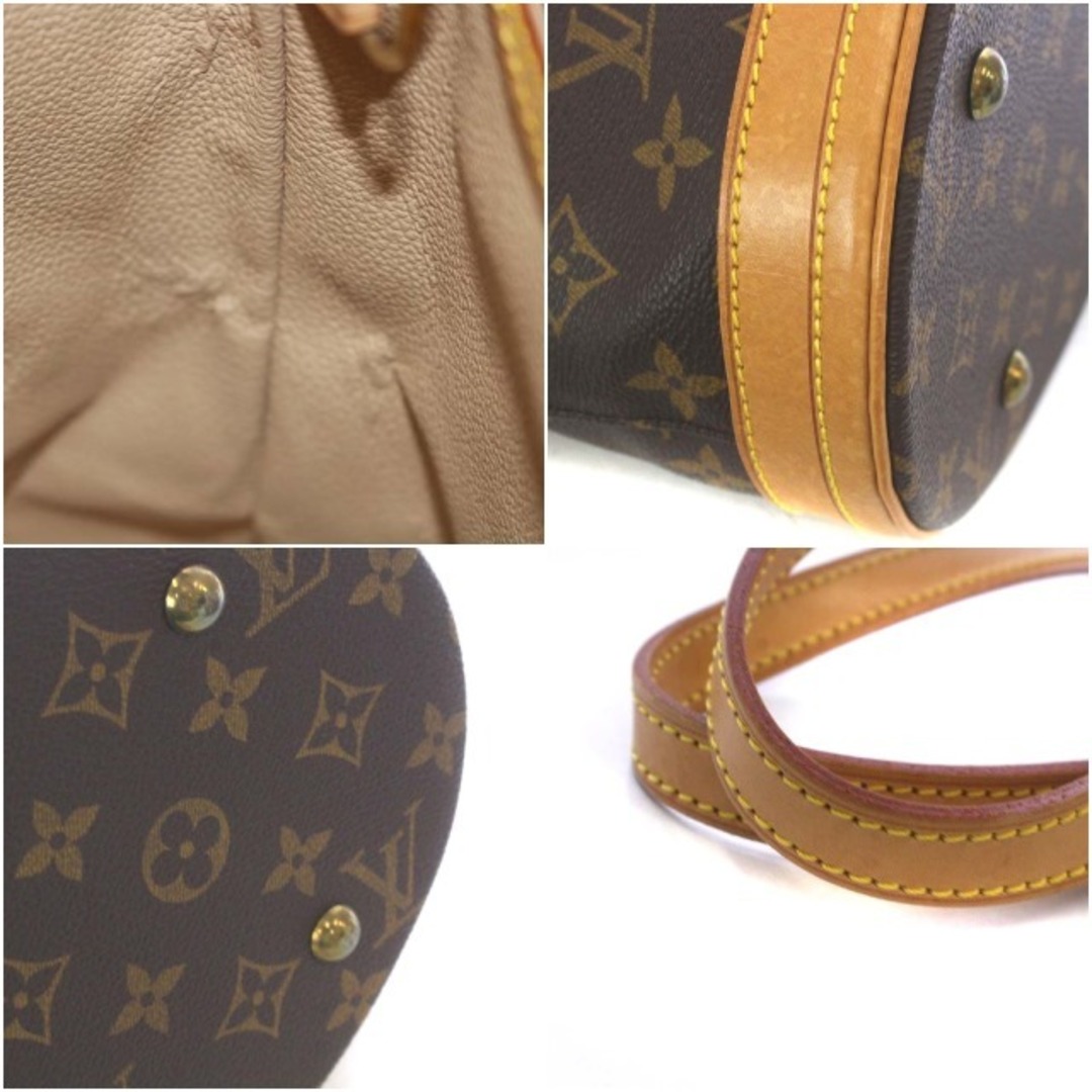 LOUIS VUITTON◇プチ・バケット_モノグラム_BRW/PVC/BRW/【バッグ