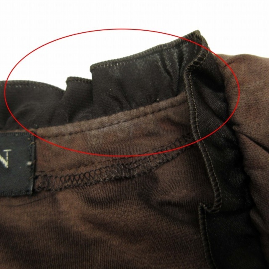 LANVIN(ランバン)のランバン コレクション フリル Vネック Tシャツ フレンチスリーブ 半袖 レディースのトップス(Tシャツ(半袖/袖なし))の商品写真