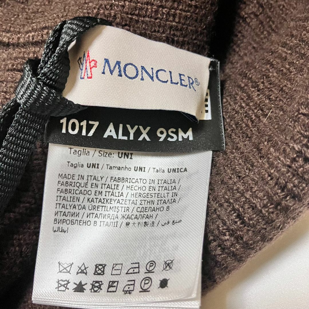 新品 MONCLER 22aw ニットキャップ ブラウン 5240