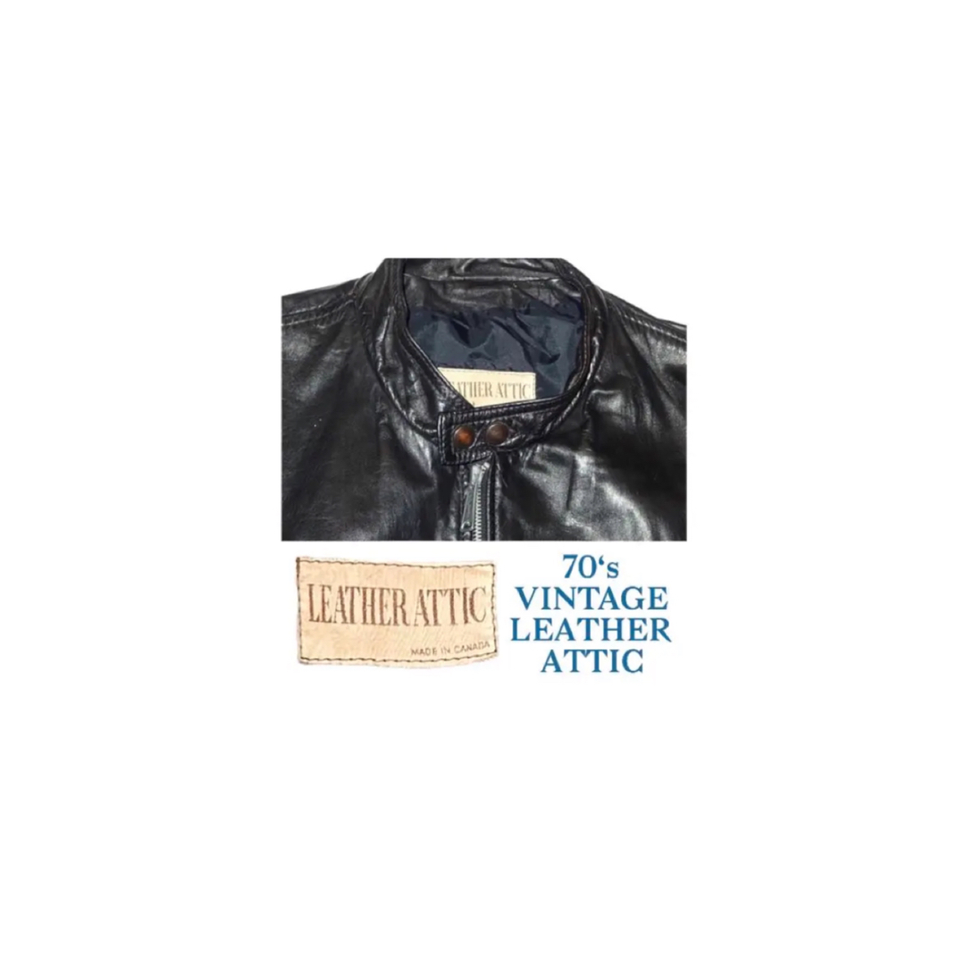 ▪️70's【LEATHER ATTIC】LEATHER JACKET② - レザージャケット