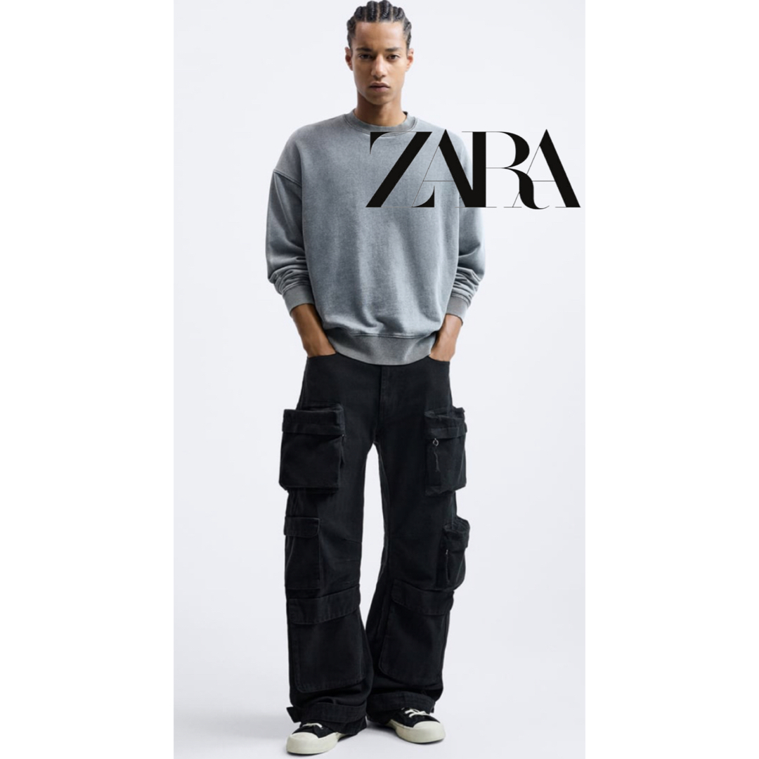 ZARA ユーティリティ ポケット パンツ