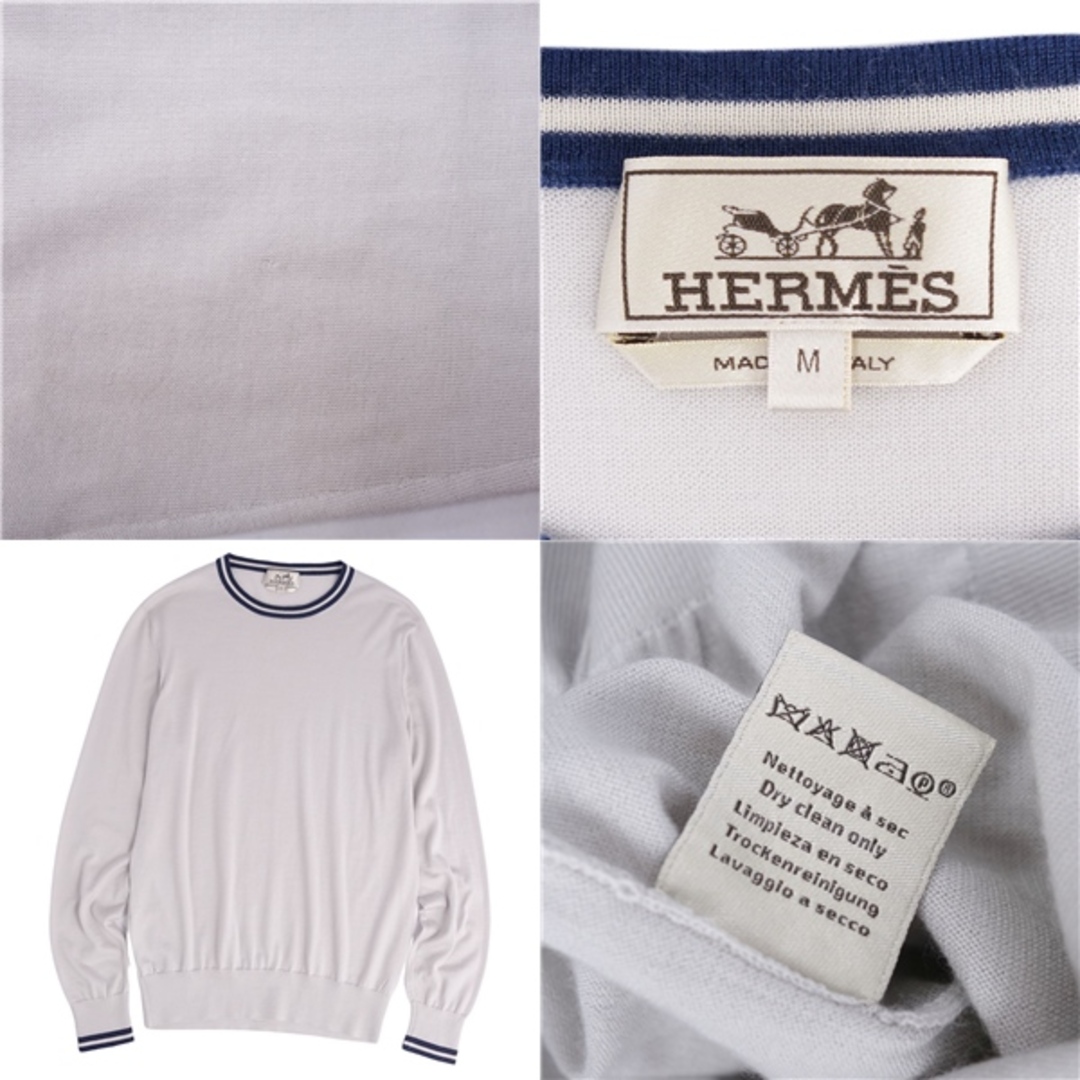 エルメス HERMES ニット セーター ロングスリーブ クルーネック エルメス HERMES ニット セーター ロングスリーブ クルーネック