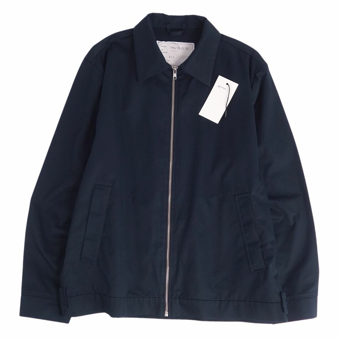 未使用 カミエルフォートヘンス CAMIEL FORTGENS ジャケット ブルゾン simple jacket ジップアップ コットン アウター メンズ S ダークネイビー