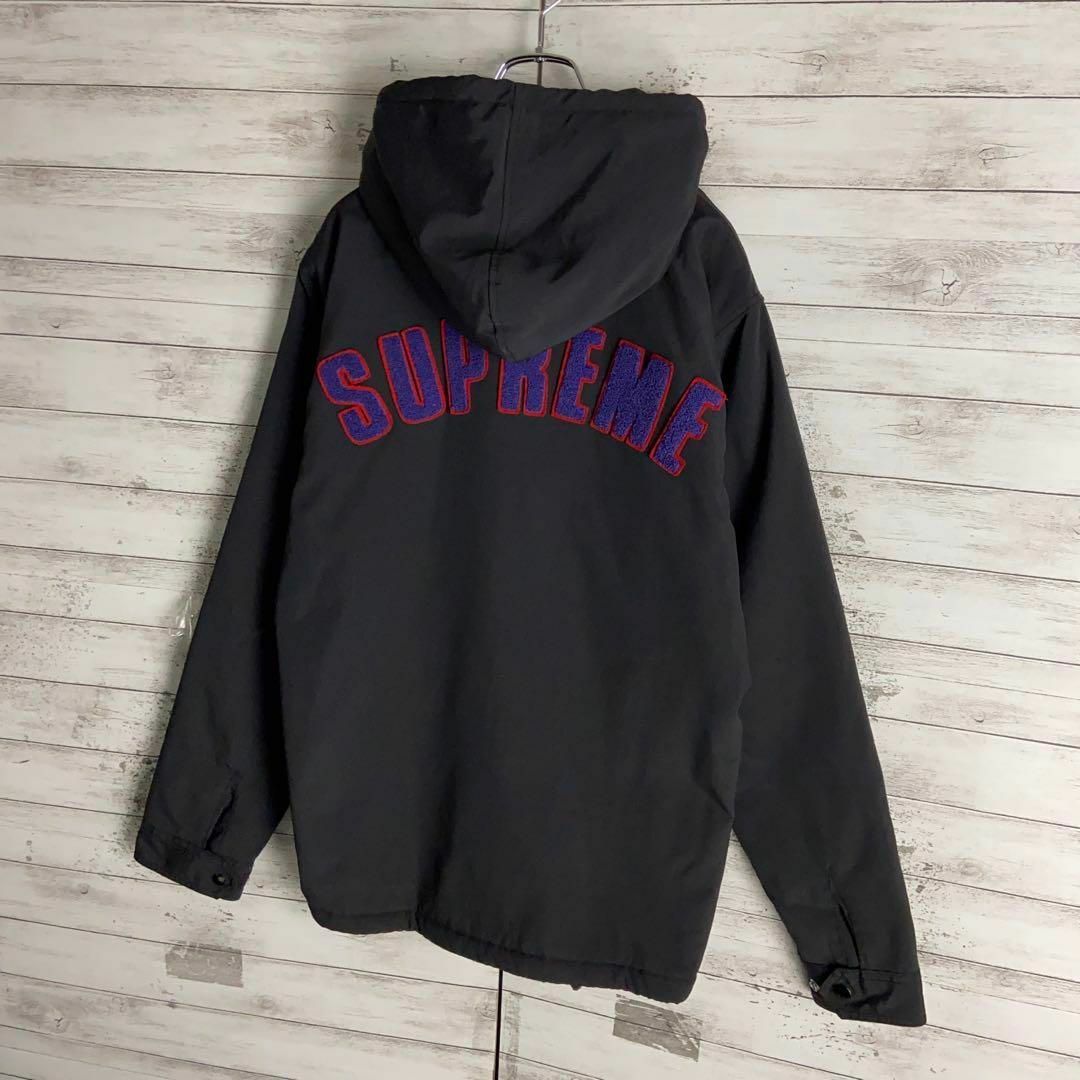 Supreme(シュプリーム)の8005【人気Lサイズ】シュプリーム☆パイル地アーチロゴ定番カラージャケット美品 メンズのジャケット/アウター(ブルゾン)の商品写真