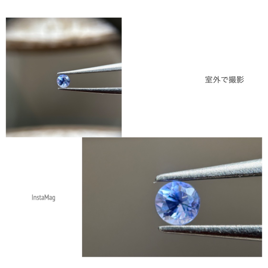 (R0915-4)『直径2.8mm』非加熱バイオレットサファイア　0.120ct