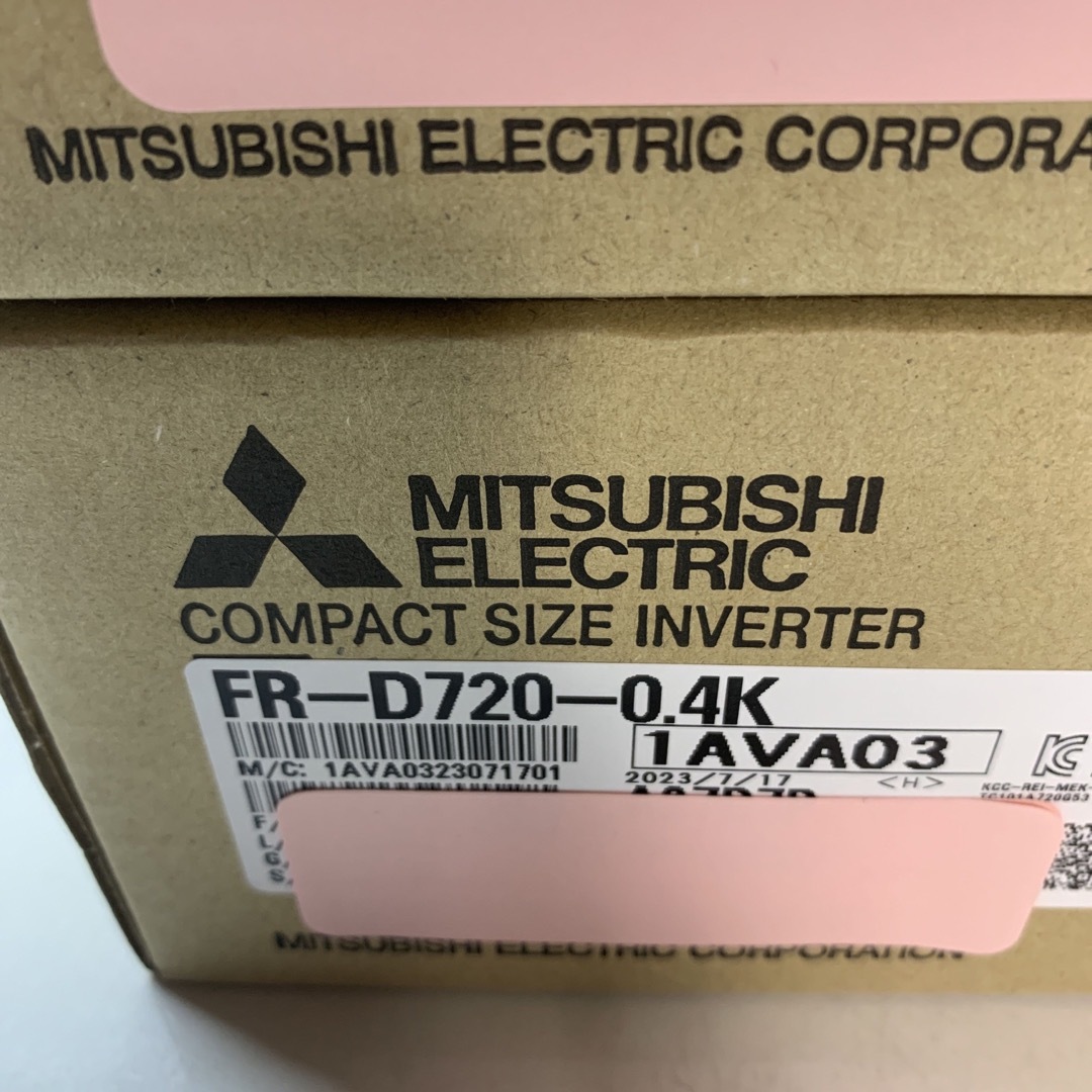 新品未開封 三菱電機 FR-D720-0.4K 2台 インバータ