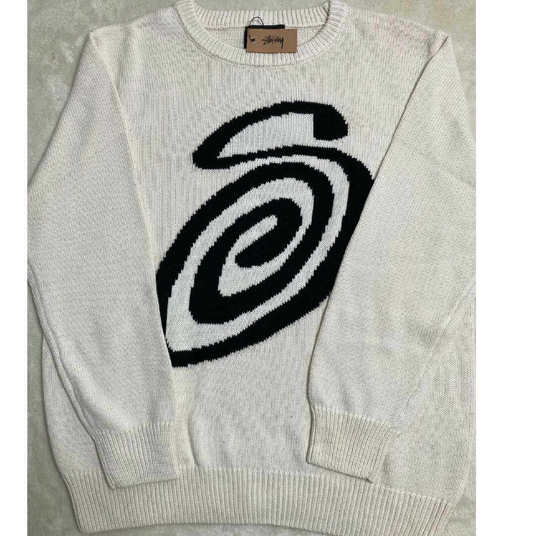 STUSSY - STUSSY CURLY SWEATER ニット セーターユニセックス Lの通販