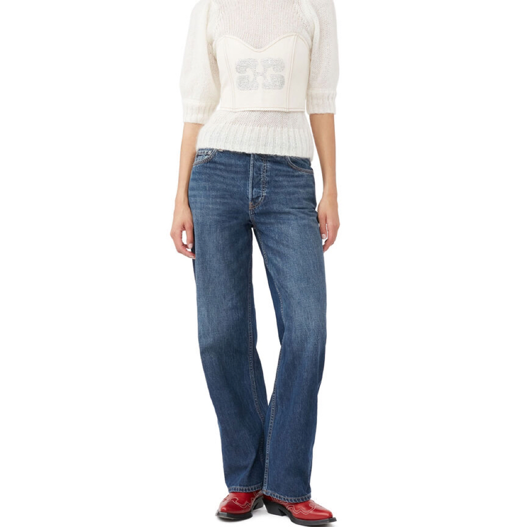 GANNI SPARKLE DENIM TOP ガニー ビスチェ デニム5-