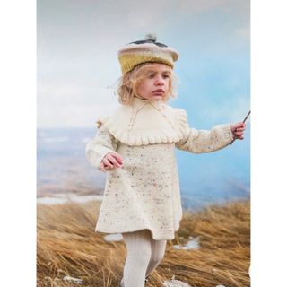 ミーシャアンドパフ(Misha & Puff)のmisha&puff   ruffle tunic dress   2-3y(ニット)