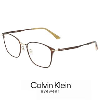 カルバンクライン(Calvin Klein)の【新品】 メンズ カルバンクライン メガネ ck21136a-200 calvin klein 眼鏡 ck21136a ウェリントン 型 めがね カルバン・クライン チタン メタル フレーム(サングラス/メガネ)