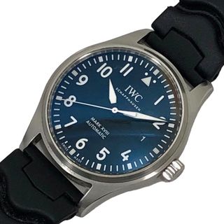 インターナショナルウォッチカンパニー(IWC)の　インターナショナルウォッチカンパニー IWC パイロットウォッチ マーク18 IW327009 ブラック文字盤 SS/ラバーストラップ(社外) メンズ 腕時計(その他)