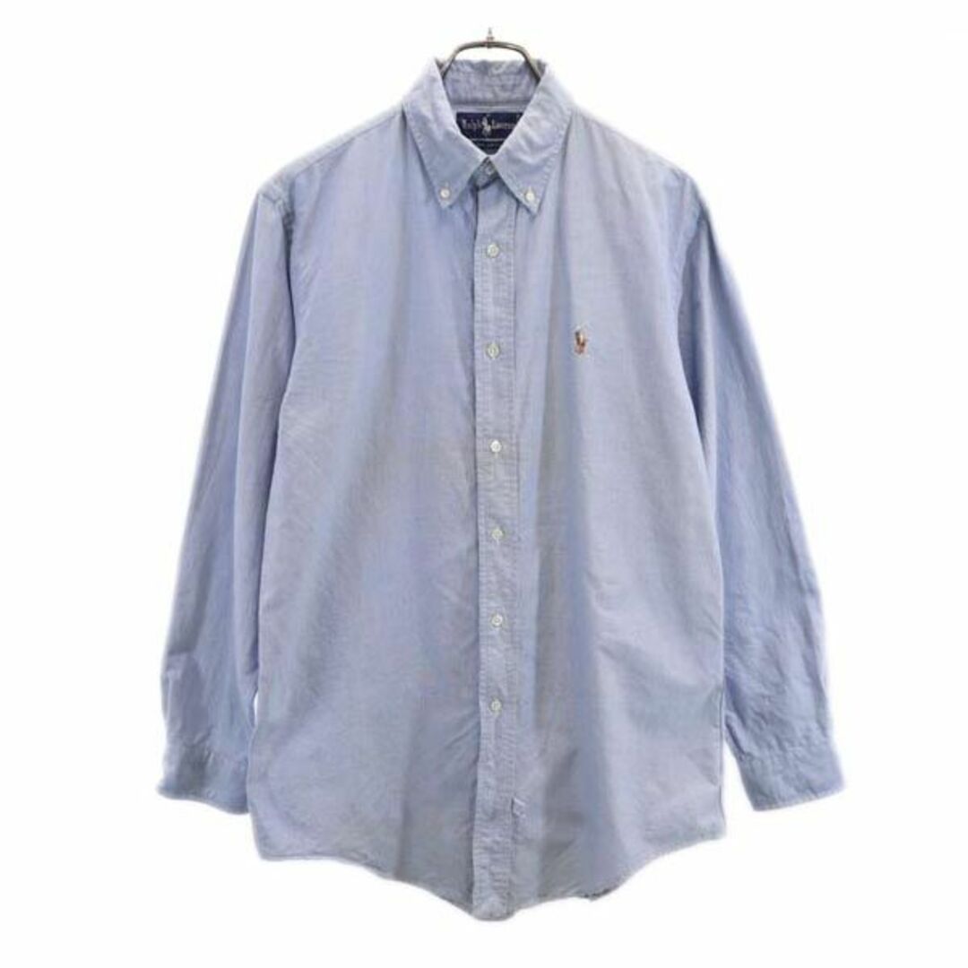 ラルフローレン 90s オールド 長袖 ボタンダウンシャツ 151/2 ブルー系 RALPH LAUREN ロゴ メンズ 【中古】 【230915】 | フリマアプリ ラクマ