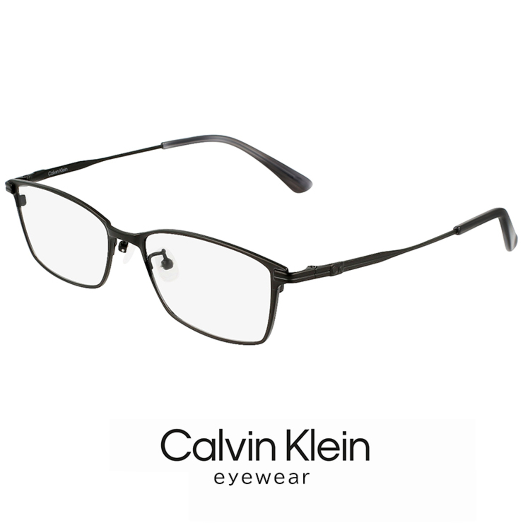 【新品】 カルバンクライン メンズ メガネ ck22128lb-001 calvin klein 眼鏡 めがね 黒縁 黒ぶち チタン メタル スクエア 型