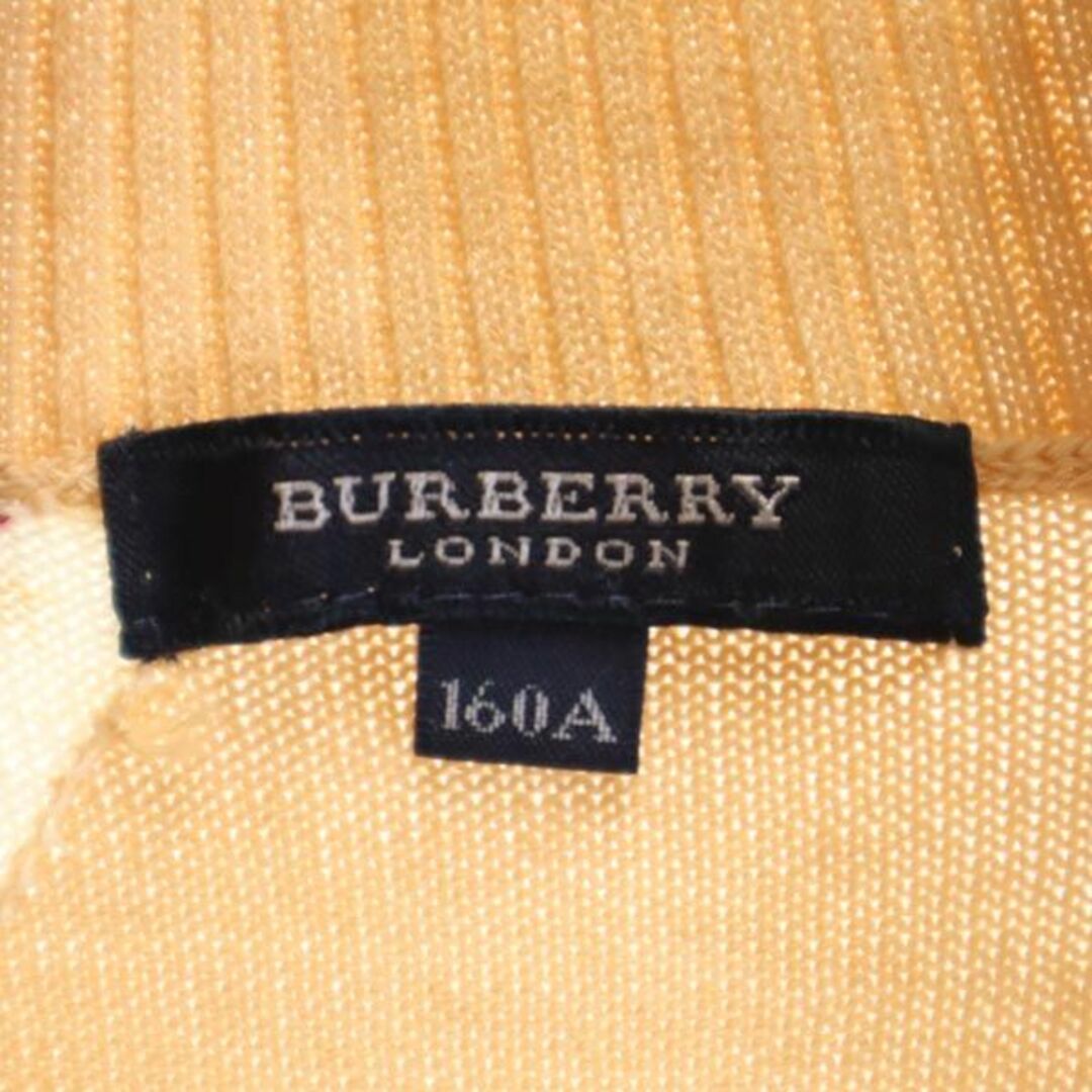 BURBERRY(バーバリー)のバーバリー 三陽商会 タートルネック ニットベスト 160A ベージュ系 BURBERRY ロゴ キッズ 【中古】  【230915】 キッズ/ベビー/マタニティのキッズ服男の子用(90cm~)(Tシャツ/カットソー)の商品写真