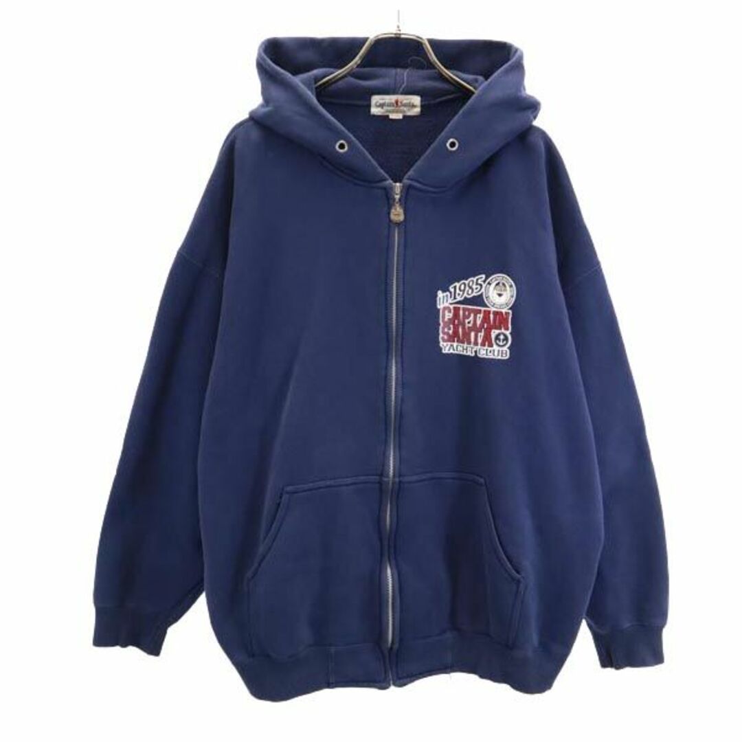 キャプテンサンタ プリント スウェット セットアップ XL ネイビー CAPTAIN SANTA メンズ 【中古】 【230915】