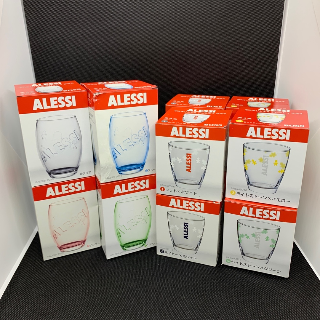 ALESSI(アレッシィ)のBOSSノベルティ　ALESSI グラス　12個セット エンタメ/ホビーのコレクション(ノベルティグッズ)の商品写真