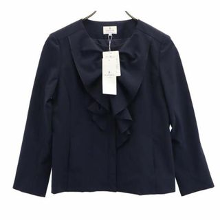 ランバンオンブルー ロングコート(レディース)の通販 100点以上 ... ★美品 LANVIN ランバン 高級 サテンブラウス ネイビー 34