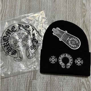 Chrome Hearts - クロムハーツ ビーニー キャップ ニット帽 ブラック