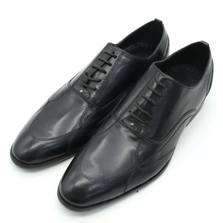 ジョルジオアルマーニ(Giorgio Armani)のジョルジオアルマーニ ドレスシューズ 本革レザー 内羽根 ビジネスシューズ 革靴 ブランド メンズ 40サイズ ブラック GIORGIO ARMANI(ドレス/ビジネス)