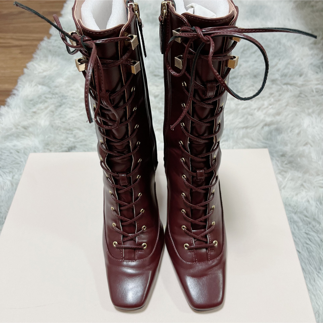 herlipto Lace-Up Ankle Boots burgundy 38