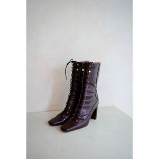 Her lip to herlipto Lace Up Ankle Boots レースアップブーツの通販