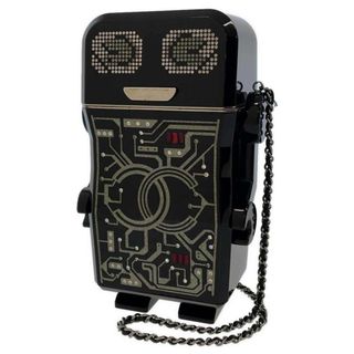 シャネル(CHANEL)のシャネル チェーンショルダーバッグ ロボット ラインストーン フェイクパール CHANEL バッグ 黒(ショルダーバッグ)