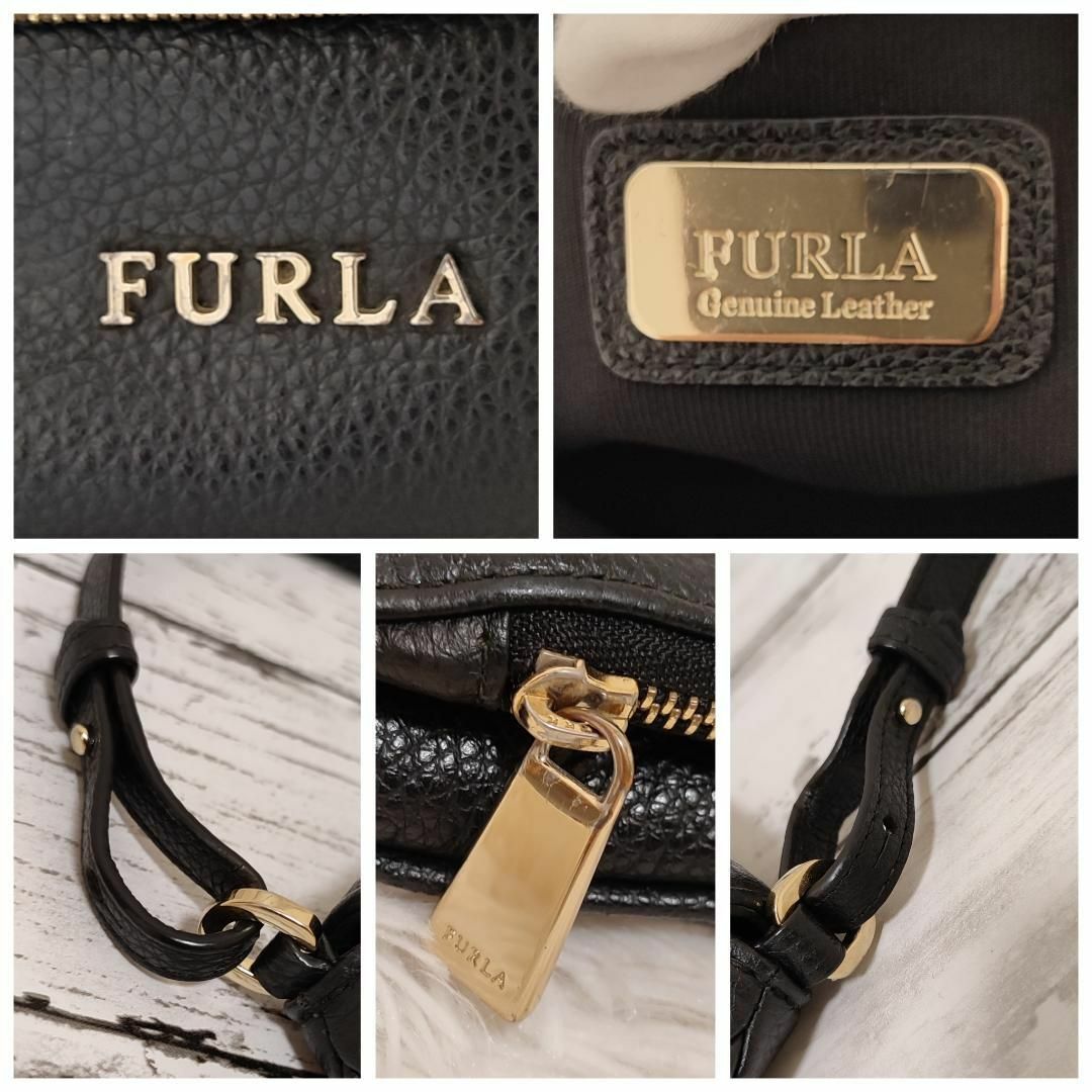 FURLA フルラ ショルダーバッグ フラップ ブラック