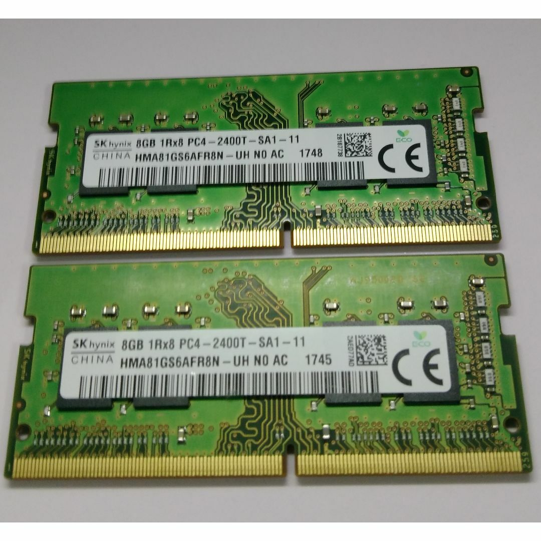 メモリ SKhynix 16GB (8GBx2) DDR4-2400 #104