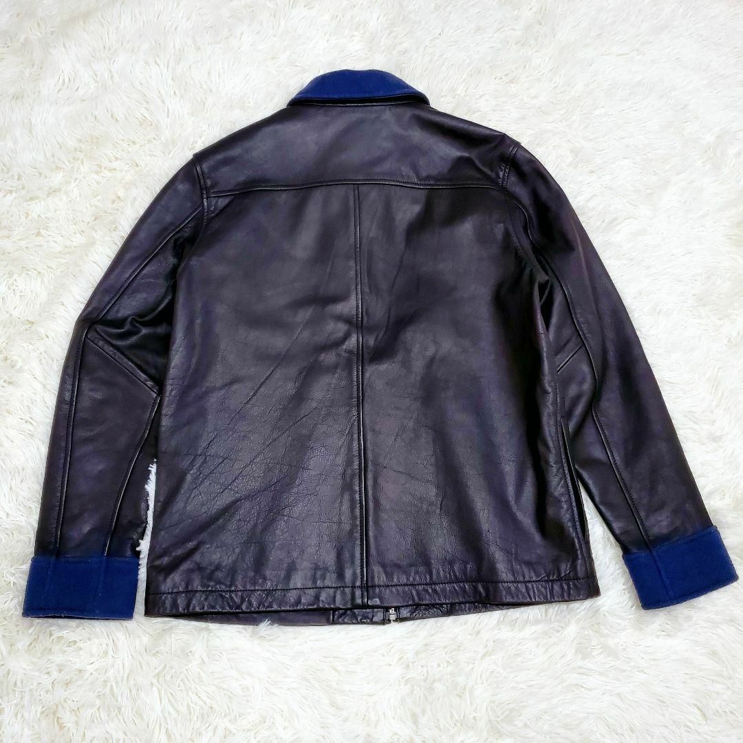 極美品 廃盤 希少 アールニューボールド レザージャケット Lサイズ 牛革