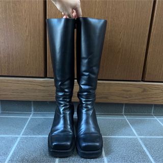 the Virgins UPPER SQUARE BOOTS ベージュ