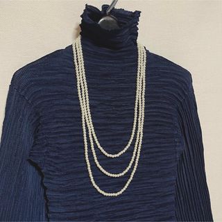 Yukiko Hanai - 極美品 ユキコハナイ ハイネック プリーツ カットソー