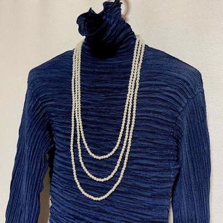 Yukiko Hanai - 極美品 ユキコハナイ ハイネック プリーツ カットソー