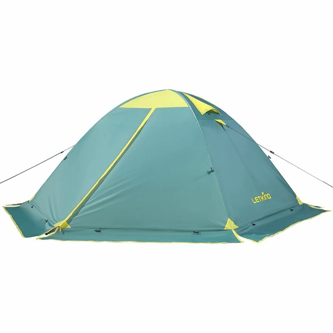 ソロキャンプ用テント 冬用テント スカート付 2人用テント 防水 新品・未使用品