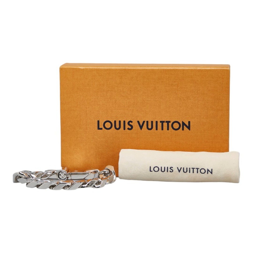 LOUIS VUITTON(ルイヴィトン)の美品 ルイ ヴィトン ブラスレ LVチェーンリンクス M ブレスレット M68273 メタル レディース LOUIS VUITTON 【1-0117896】 レディースのアクセサリー(ブレスレット/バングル)の商品写真