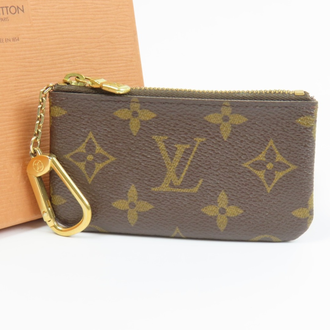 極美品 LOUIS VUITTON ルイヴィトン ポシェットクレ 小銭入れ ヴィンテージ モノグラム M62650 コインケース PVC ブラウン