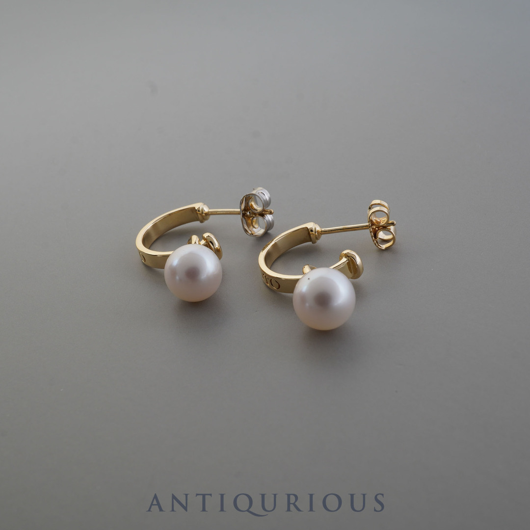 MIKIMOTO ミキモト ピアス パール フープ 2WAY - ピアス