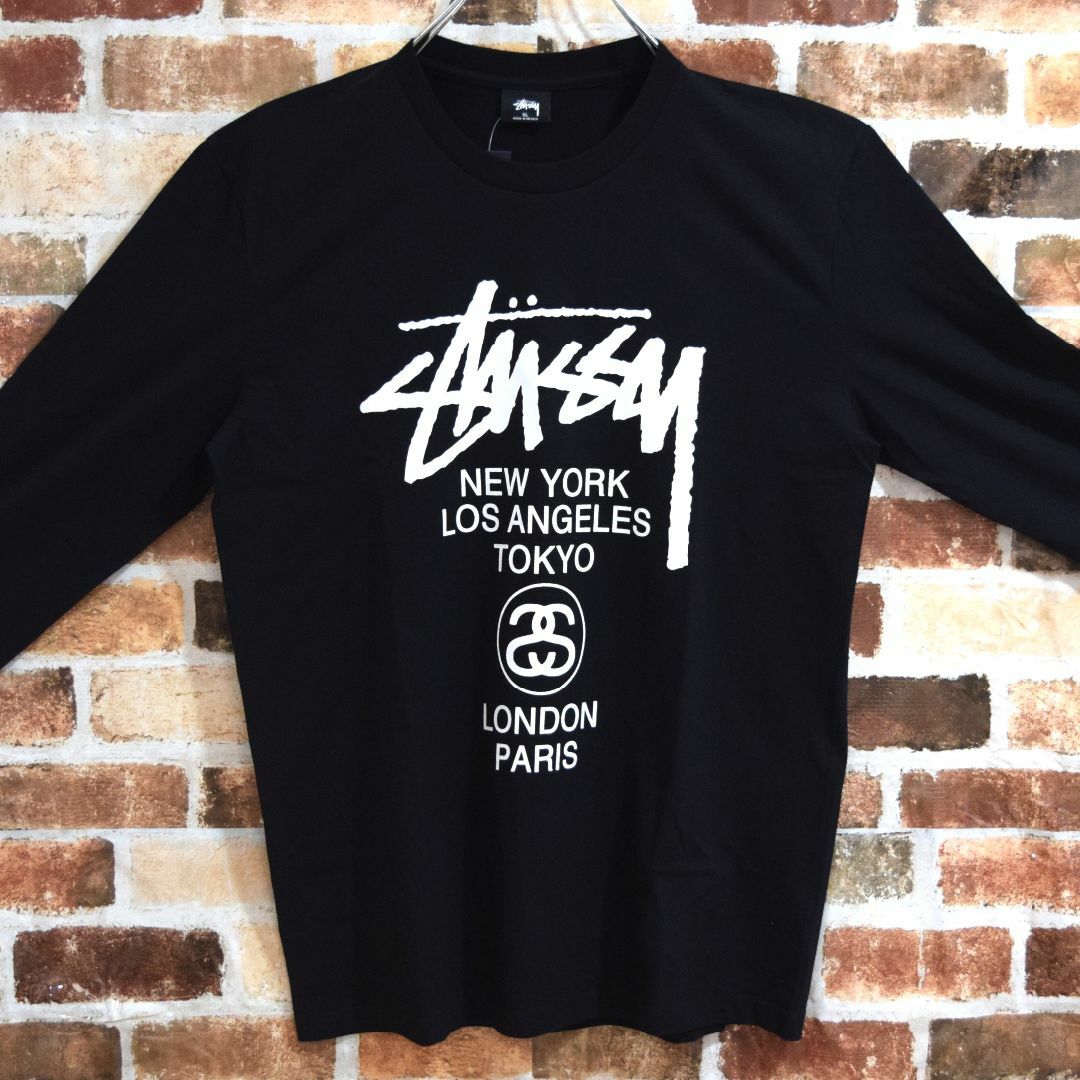 STUSSY - 《ステューシー》正規・新品タグ ワールドツアー ブラック