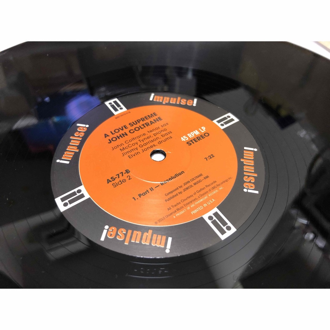 アナプロ John Coltrane LOVE Supreme 2LP 45回転 エンタメ/ホビーのCD(ジャズ)の商品写真