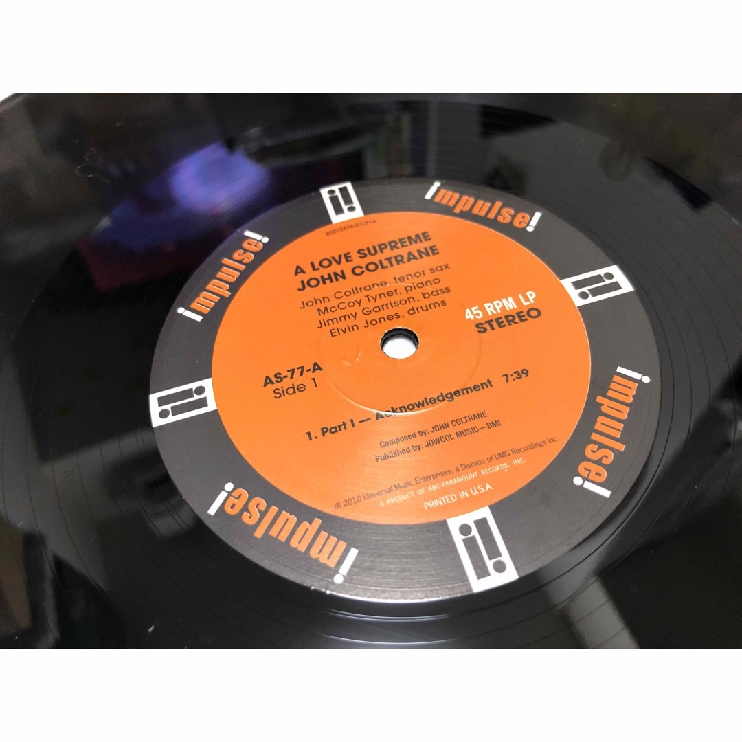 アナプロ John Coltrane LOVE Supreme 2LP 45回転 エンタメ/ホビーのCD(ジャズ)の商品写真