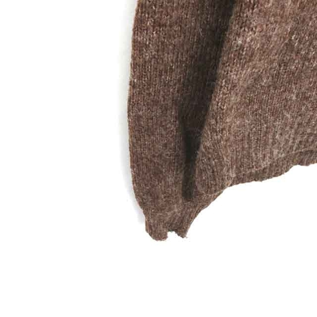 Kastane(カスタネ)のカスタネ ニット セーター オフタートルネック ウール混 アルパカ混 長袖 茶 レディースのトップス(ニット/セーター)の商品写真