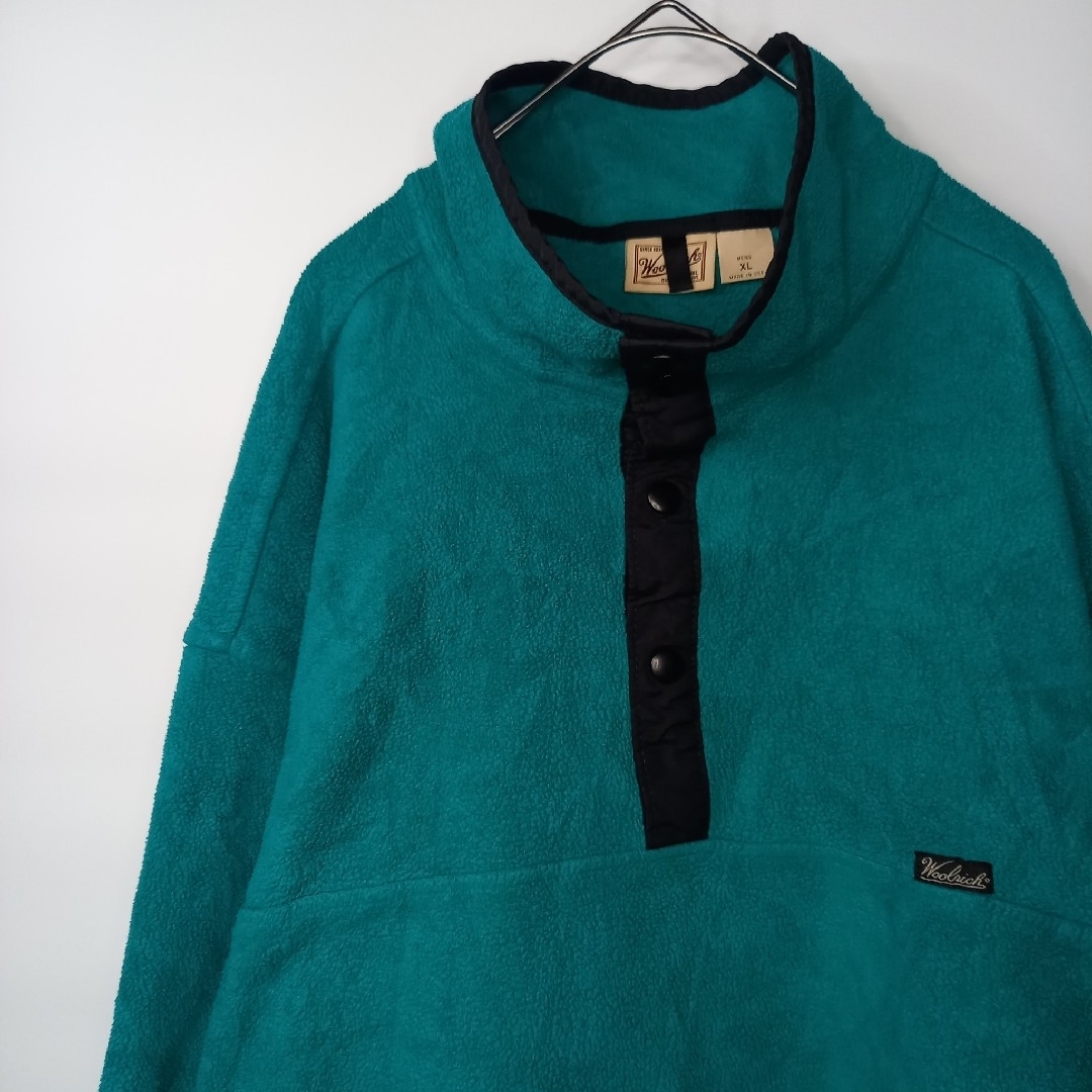 WOOLRICH - 90s アメリカ製 ウールリッチ スナップT フリースプル